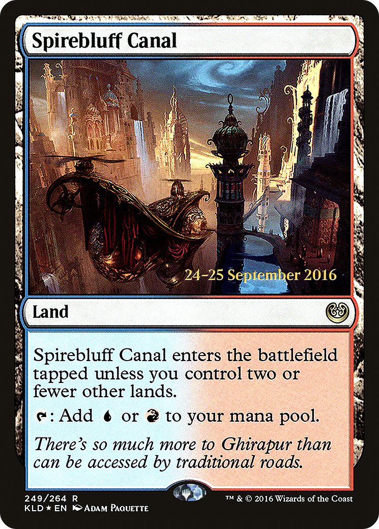 Spirebluff Canal [Kaladesh Prerelease Promos] | Silver Goblin