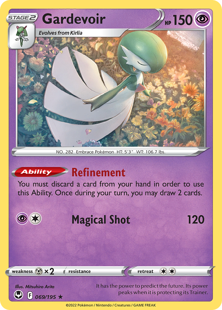 Gardevoir (069/195) (Theme Deck Exclusive) [Sword & Shield: Silver Tempest] | Silver Goblin