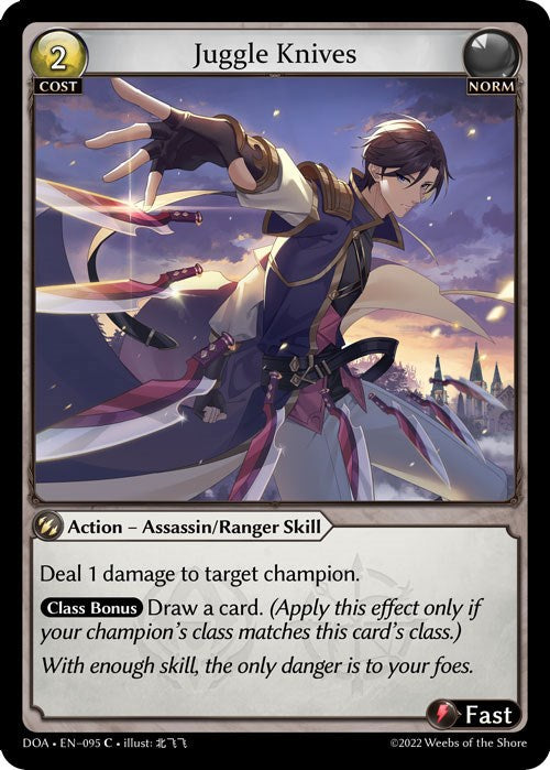 Juggle Knives (095) [Dawn of Ashes: 1st Edition] Foil