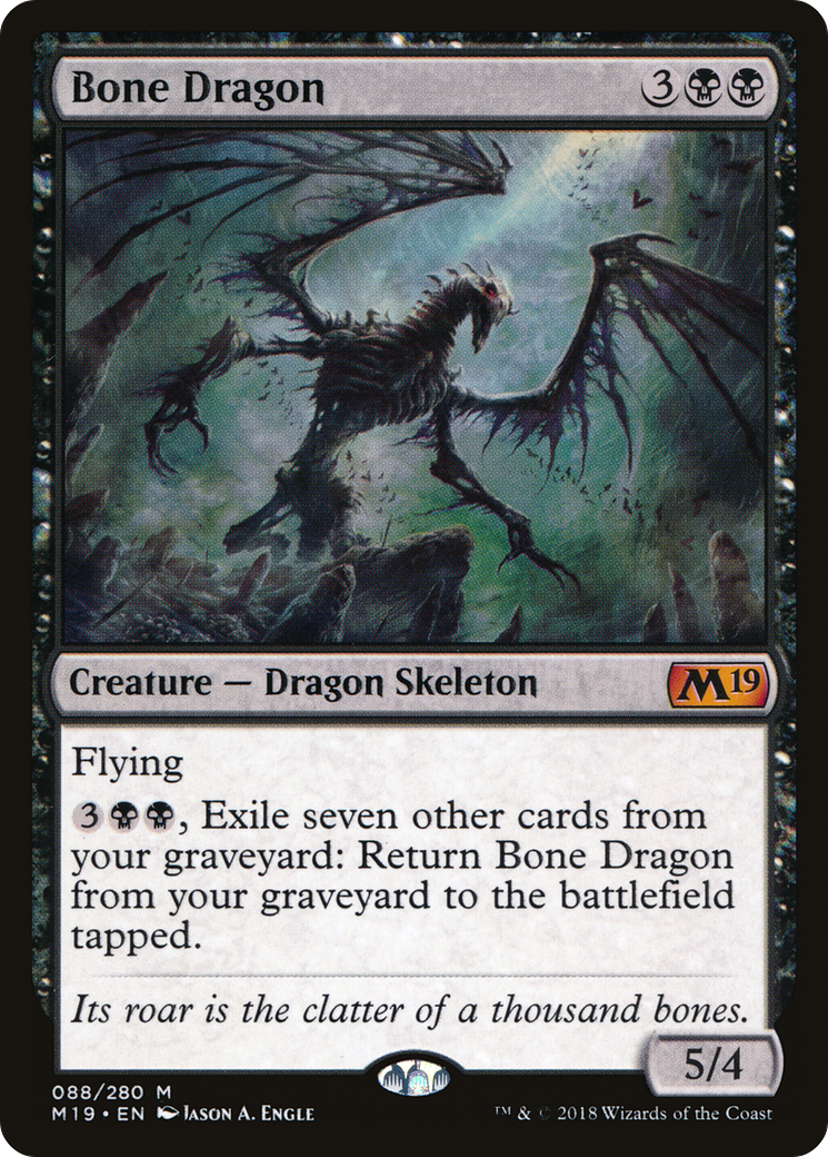 Bone Dragon [Core Set 2019] Foil