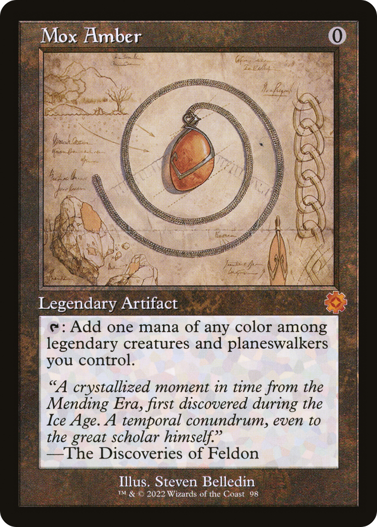 Mox Amber (Retro Schematic) [The Brothers' War Retro Artifacts] | Silver Goblin