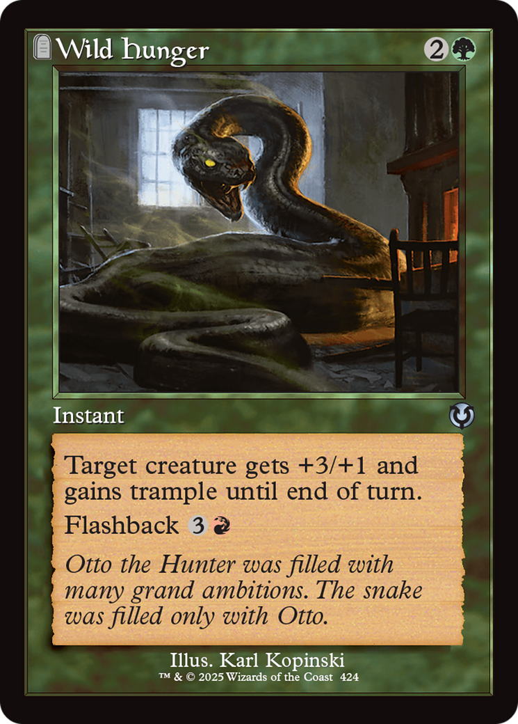 Wild Hunger (Retro Frame) Foil (424) - Innistrad Remastered