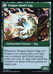 The Dragon-Kami Reborn // Dragon-Kami's Egg [Kamigawa: Neon Dynasty Prerelease Promos] | Silver Goblin