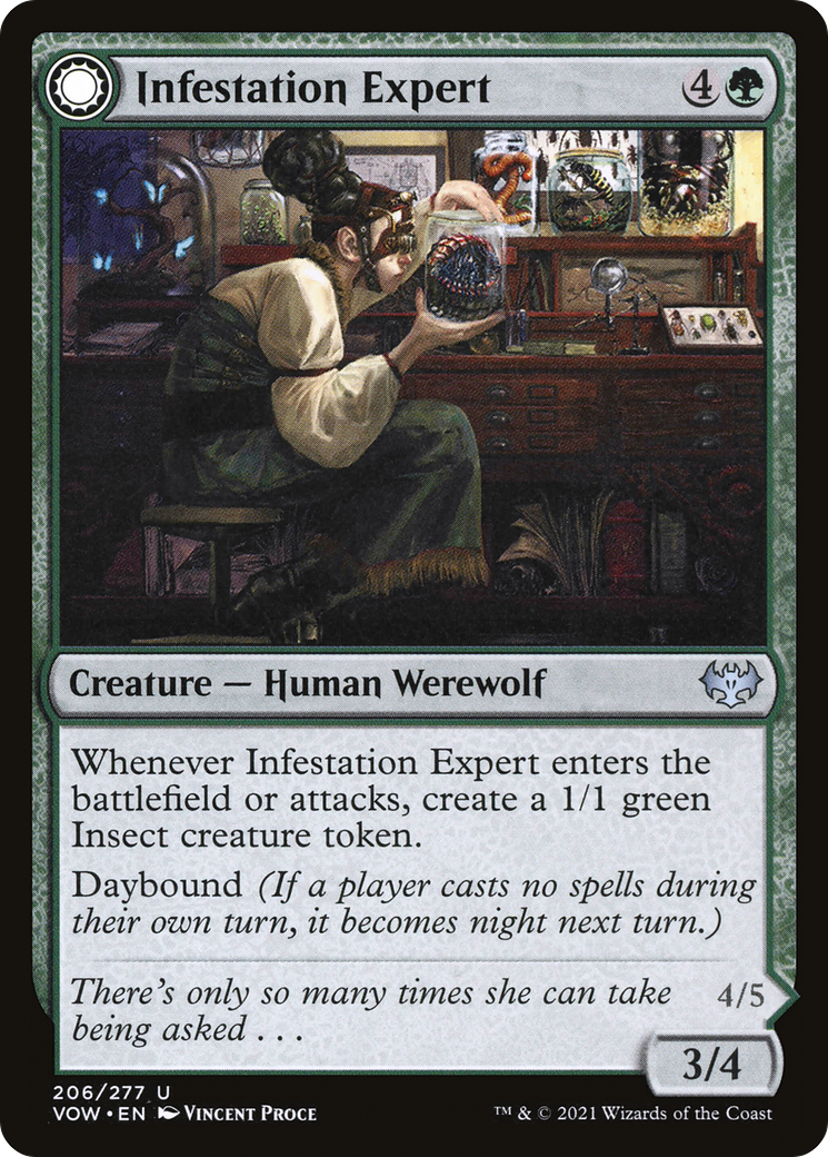 Infestation Expert // Infested Werewolf [Innistrad: Crimson Vow] | Silver Goblin