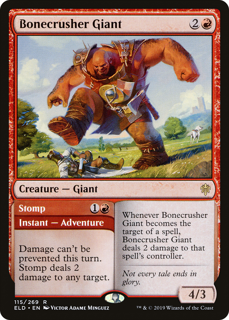 Bonecrusher Giant // Stomp [Throne of Eldraine] | Silver Goblin