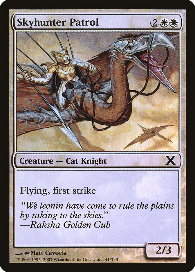 Skyhunter Patrol (Premium Foil) [Tenth Edition] | Silver Goblin