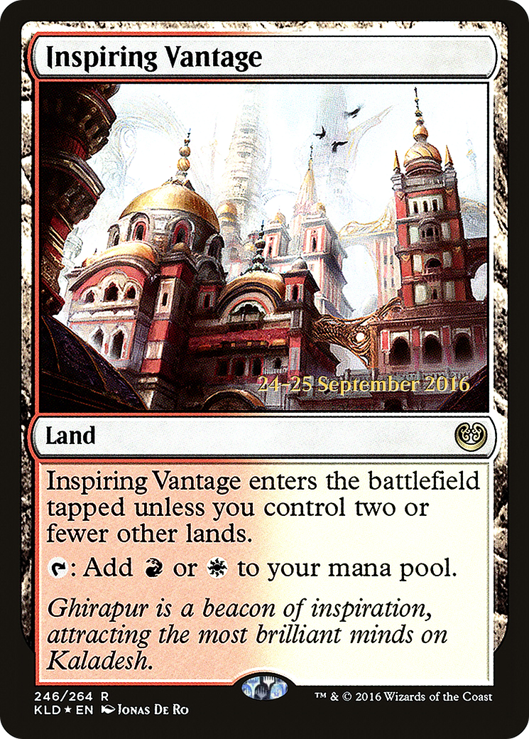 Inspiring Vantage [Kaladesh Prerelease Promos] | Silver Goblin