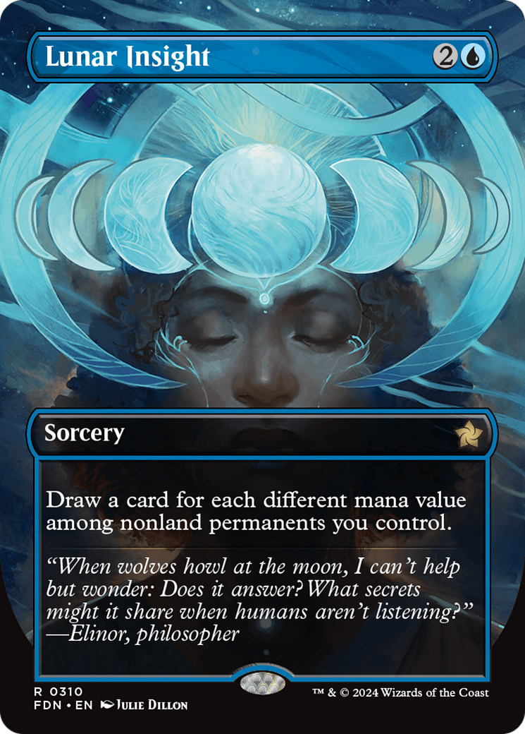 Lunar Insight (Borderless) [Foundations] Foil