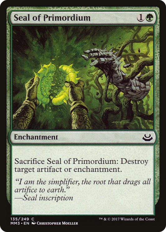 Seal of Primordium [Modern Masters 2017] Foil