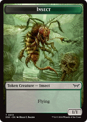 Insect (0013) // Manifest Double-Sided Token [Duskmourn: House of Horror Tokens] | Silver Goblin