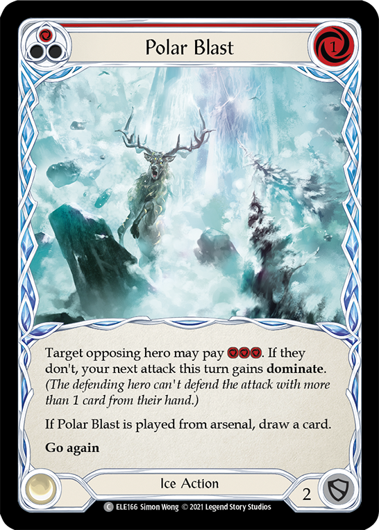 Polar Blast (Red) [ELE166] (Tales of Aria)  1st Edition Rainbow Foil | Silver Goblin