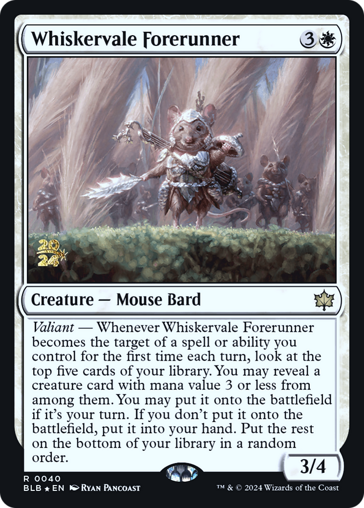 Whiskervale Forerunner [Bloomburrow Prerelease Promos] | Silver Goblin