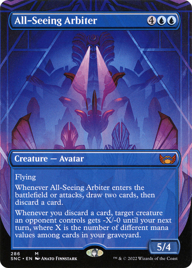 All-Seeing Arbiter (Borderless Alternate Art) [Streets of New Capenna] Foil