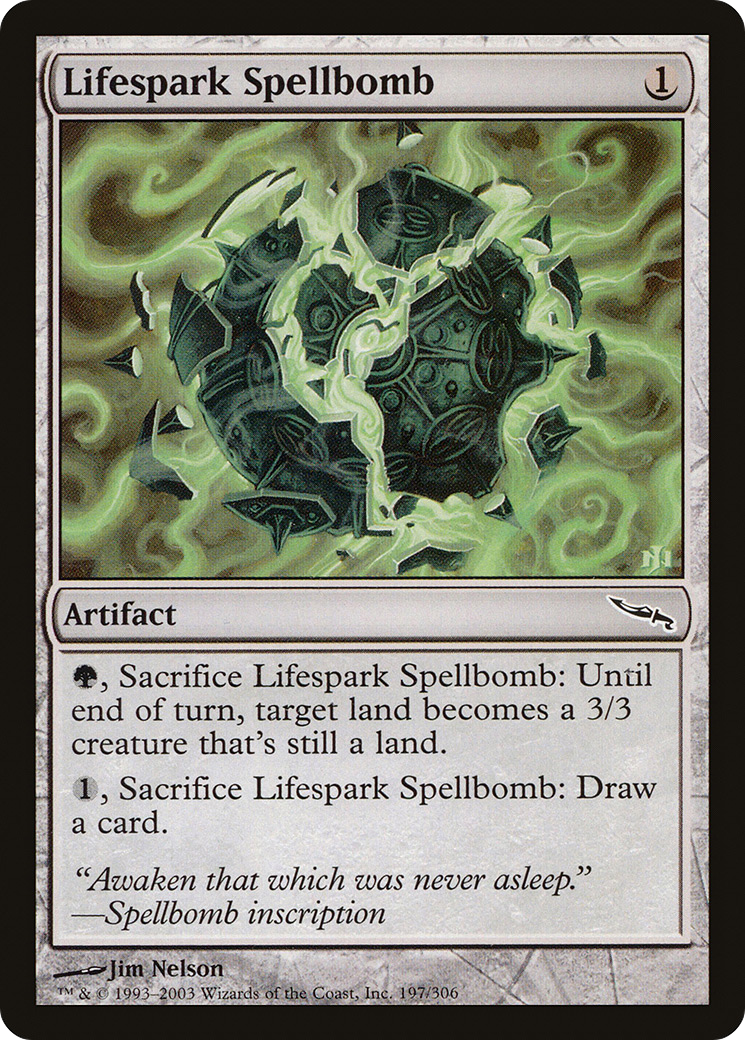 Lifespark Spellbomb [Mirrodin] | Silver Goblin