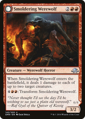 Smoldering Werewolf // Erupting Dreadwolf [Eldritch Moon] | Silver Goblin