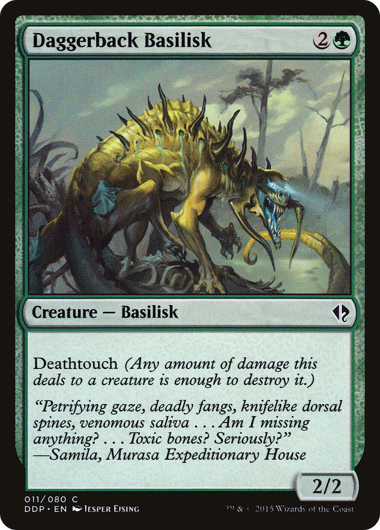 Daggerback Basilisk [Duel Decks: Zendikar vs. Eldrazi] | Silver Goblin