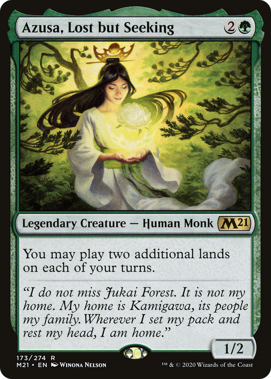 Azusa, Lost but Seeking [Core Set 2021] Foil