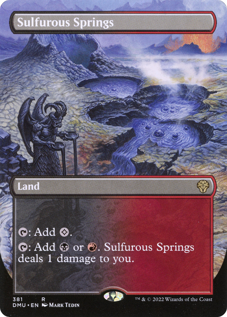 Sulfurous Springs (Borderless Alternate Art) [Dominaria United]
