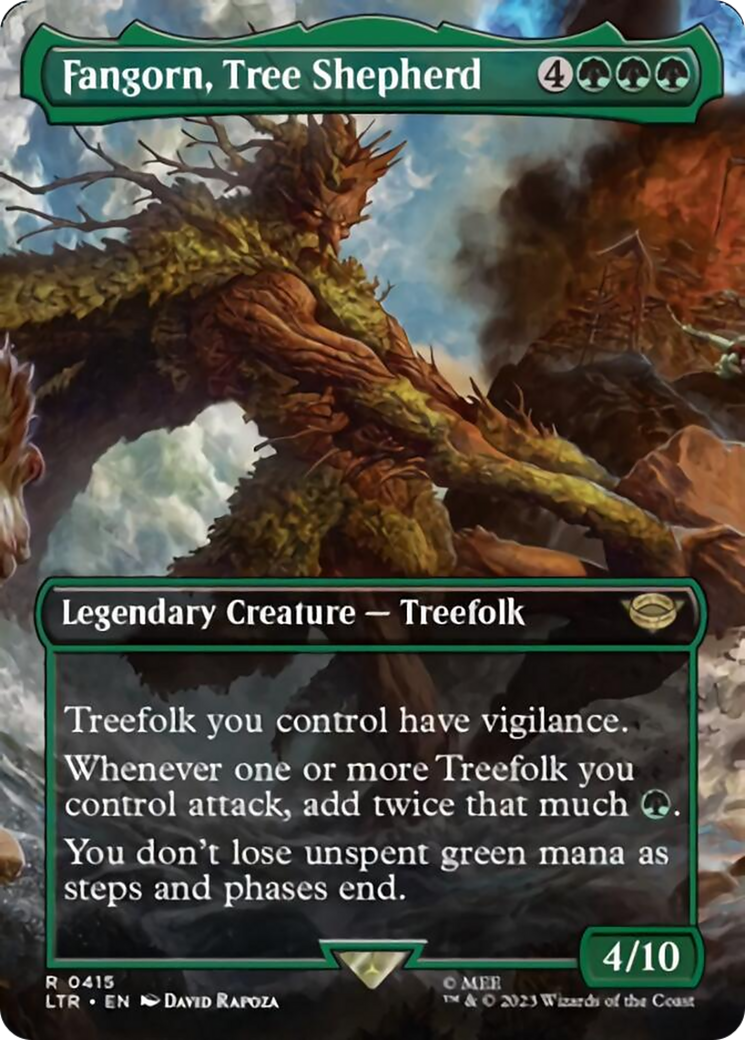 Fangorn, Tree Shepherd (Borderless Alternate Art) [The Lord of the Rings: Tales of Middle-Earth] | Silver Goblin