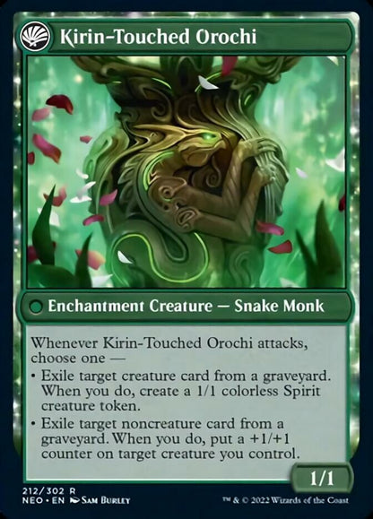 Teachings of the Kirin // Kirin-Touched Orochi [Kamigawa: Neon Dynasty] Foil