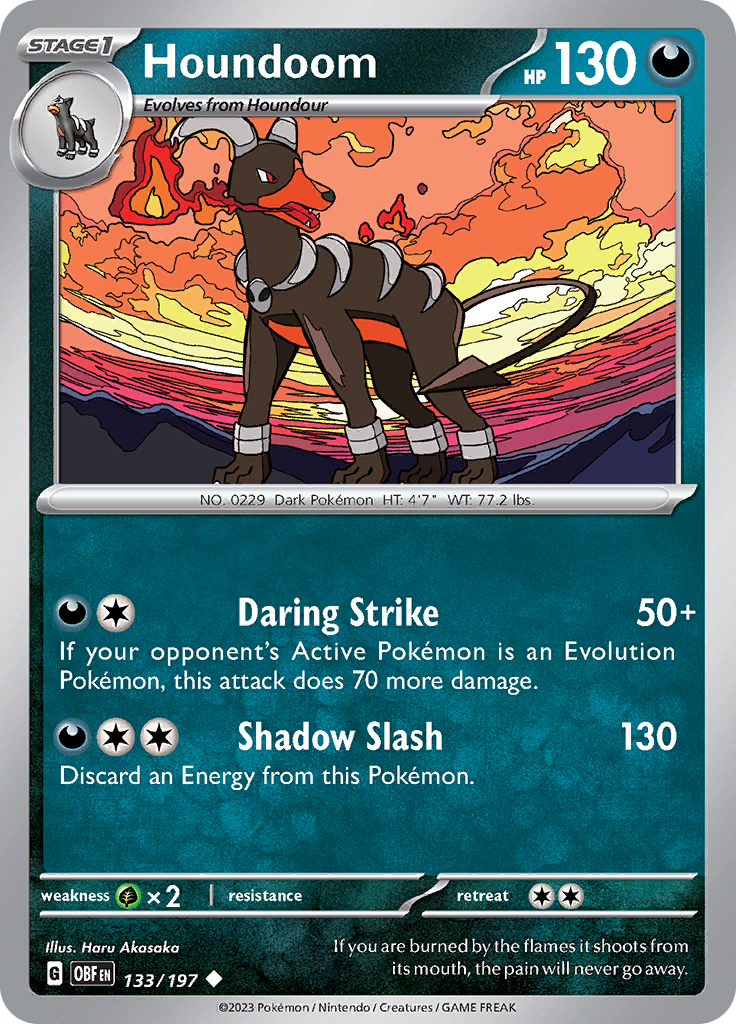 Houndoom (133/197) [Scarlet & Violet: Obsidian Flames] | Silver Goblin