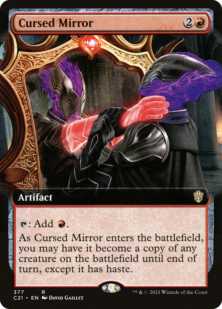 Cursed Mirror (Extended Art) [Commander 2021]