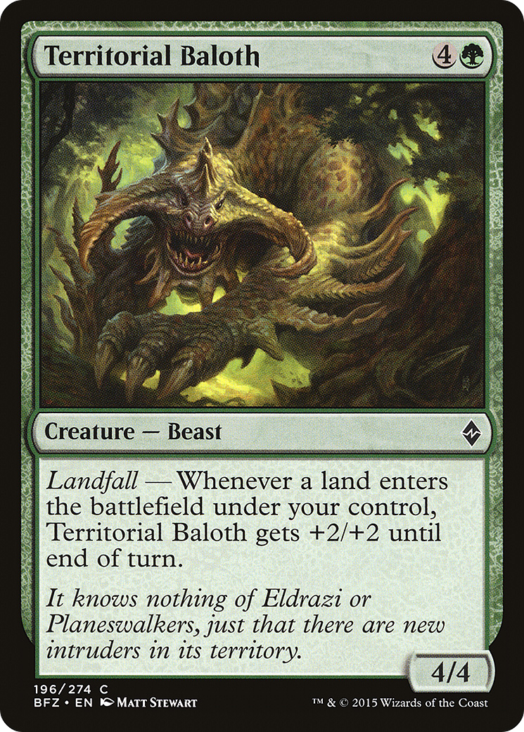 Territorial Baloth [Battle for Zendikar] | Silver Goblin