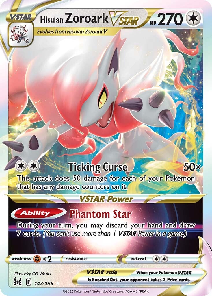 Hisuian Zoroark VSTAR (147/196) [Sword & Shield: Lost Origin] | Silver Goblin