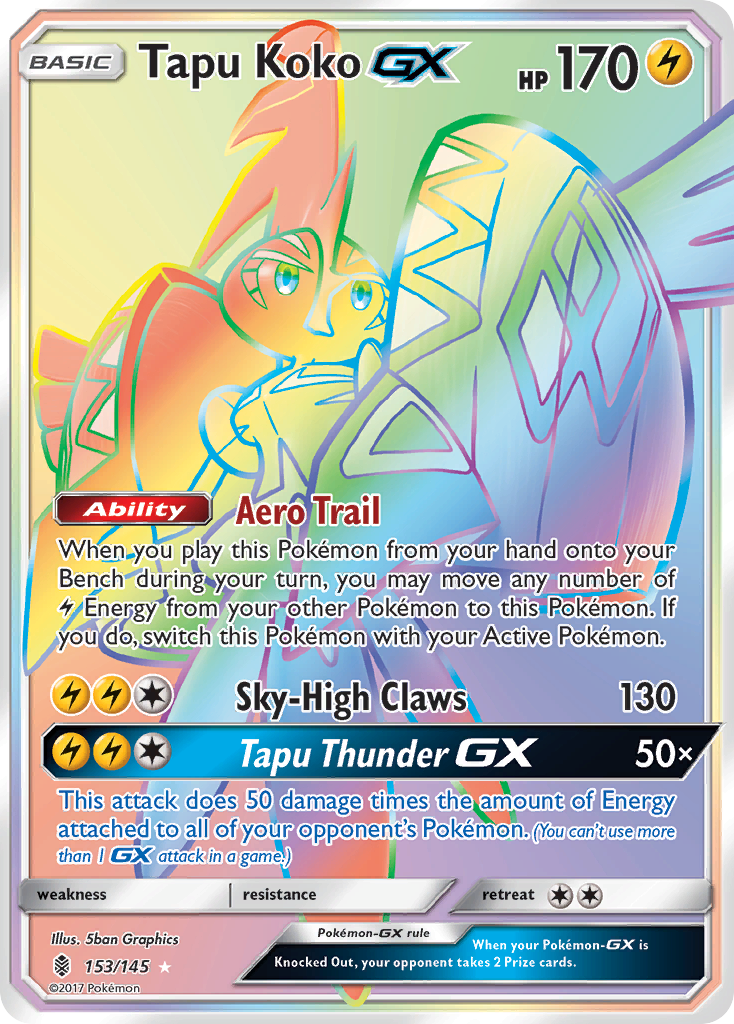 Tapu Koko GX (153/145) [Sun & Moon: Guardians Rising] | Silver Goblin