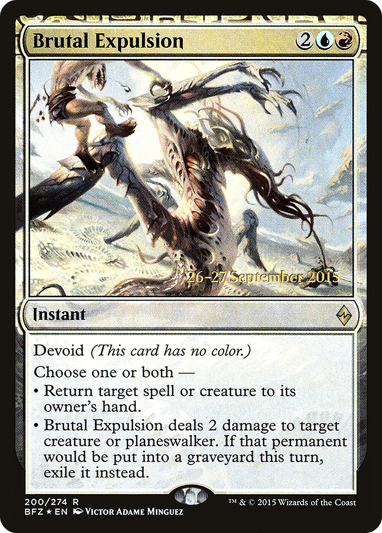 Brutal Expulsion [Battle for Zendikar Prerelease Promos] | Silver Goblin