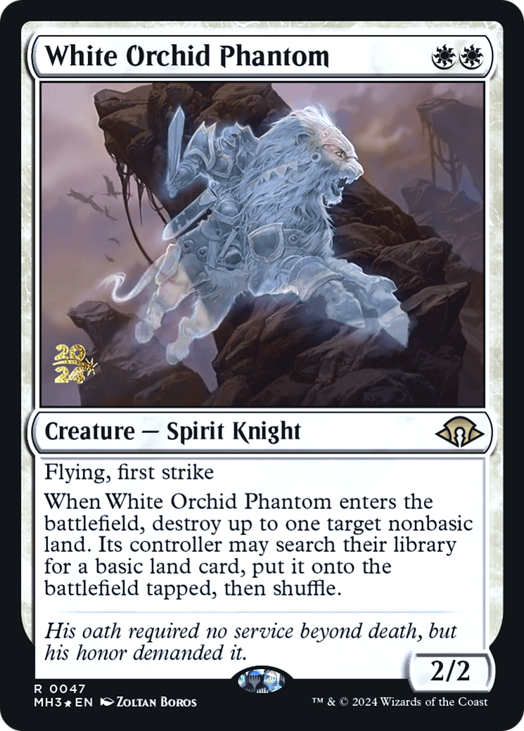 White Orchid Phantom [Modern Horizons 3 Prerelease Promos] | Silver Goblin