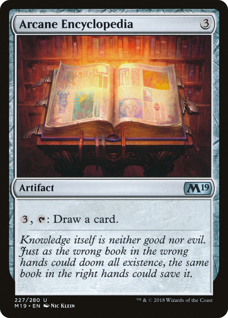 Arcane Encyclopedia [Core Set 2019] | Silver Goblin