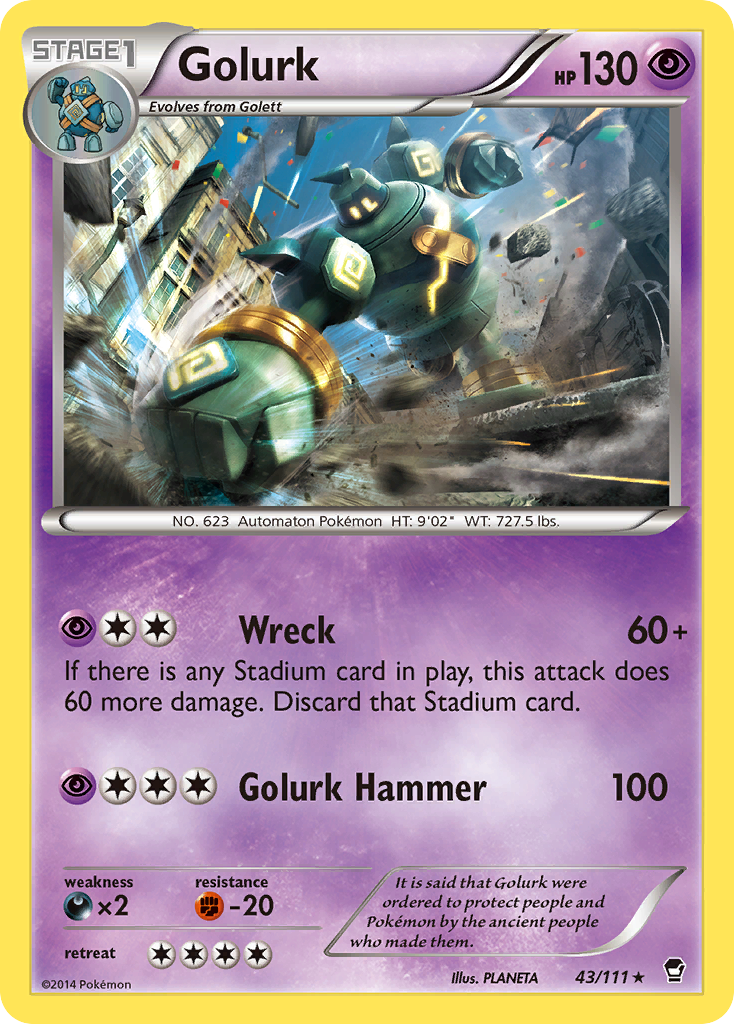 Golurk (43/111) [XY: Furious Fists] | Silver Goblin