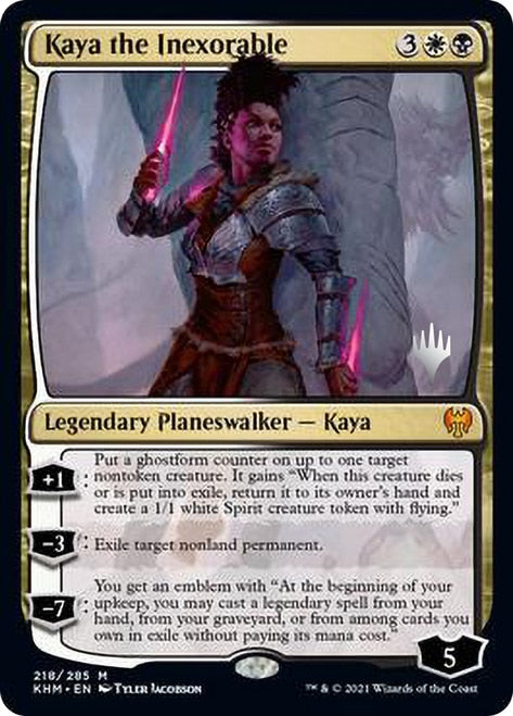 Kaya the Inexorable (Promo Pack) [Kaldheim Promos] | Silver Goblin