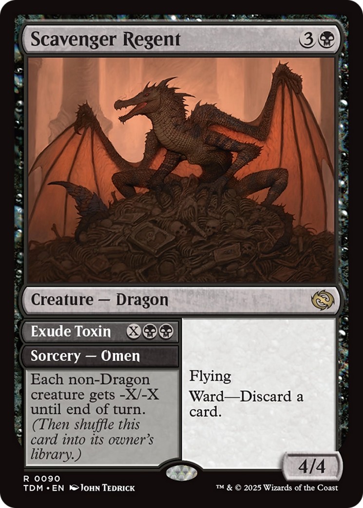 Scavenger Regent // Exude Toxin (090) Foil - Tarkir: Dragonstorm
