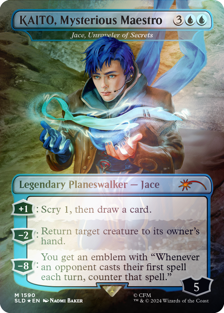 KAITO, Mysterious Maestro - Jace, Unraveler of Secrets (Rainbow Foil) [Secret Lair Drop Series] | Silver Goblin