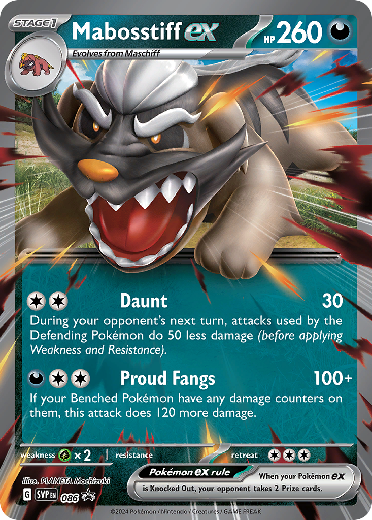 Mabosstiff ex (086) (Jumbo Card) [Scarlet & Violet: Black Star Promos] | Silver Goblin