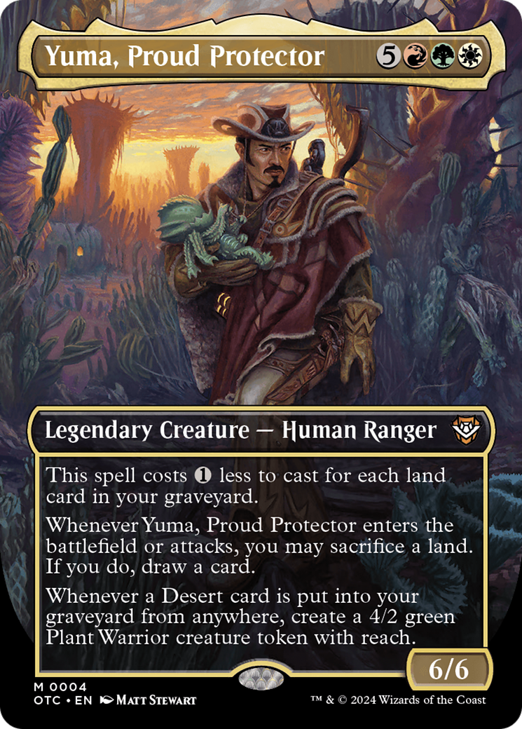 Yuma, Proud Protector (Borderless) [Outlaws of Thunder Junction Commander] | Silver Goblin