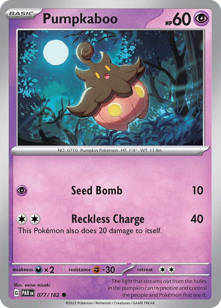 Pumpkaboo (077/182) [Scarlet & Violet: Paradox Rift] | Silver Goblin