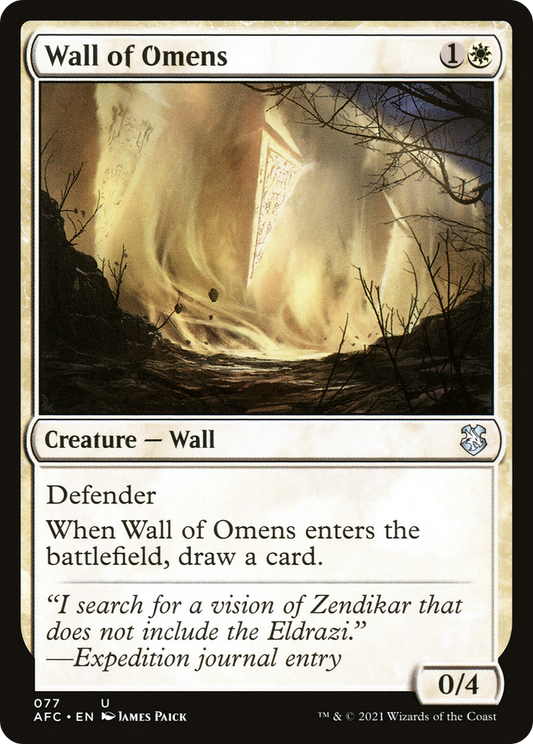 Wall of Omens [Dungeons & Dragons: Adventures in the Forgotten Realms Commander]