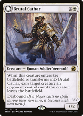 Brutal Cathar // Moonrage Brute [Innistrad: Midnight Hunt] | Silver Goblin