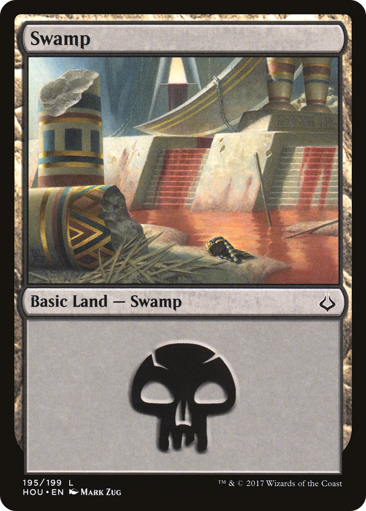 Swamp (195) [Hour of Devastation] | Silver Goblin