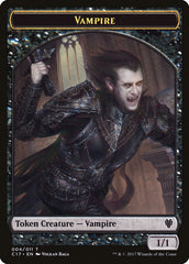 Bat // Vampire Double-Sided Token [Commander 2017 Tokens] | Silver Goblin