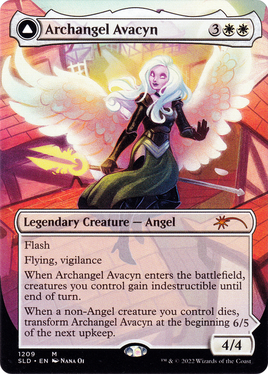 Archangel Avacyn // Avacyn, the Purifier (Display Commander) (Borderless) [Secret Lair: From Cute to Brute] Foil