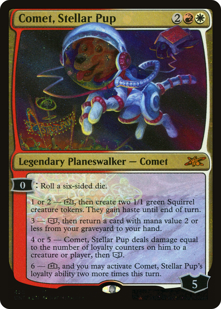 Comet, Stellar Pup (Galaxy Foil) [Unfinity] | Silver Goblin