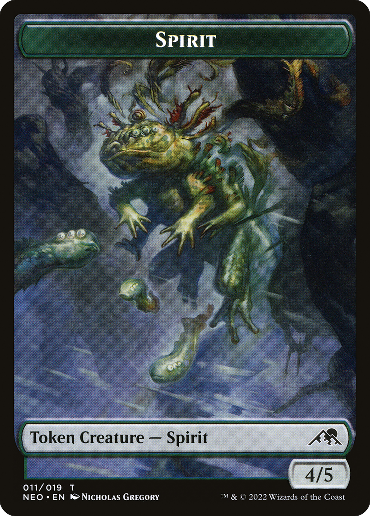 Spirit Token (011) [Kamigawa: Neon Dynasty Tokens] | Silver Goblin