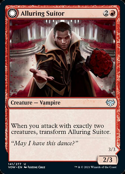 Alluring Suitor // Deadly Dancer [Innistrad: Crimson Vow] Foil