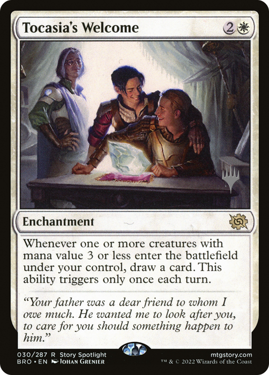 Tocasia's Welcome (Promo Pack) [The Brothers' War Promos] Foil