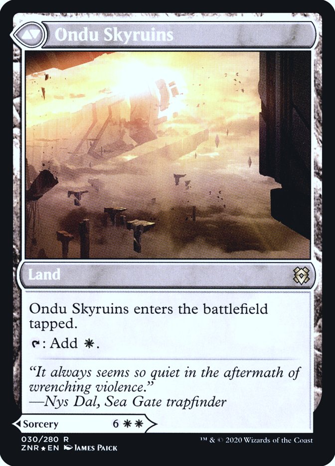 Ondu Inversion // Ondu Skyruins [Zendikar Rising Prerelease Promos] | Silver Goblin