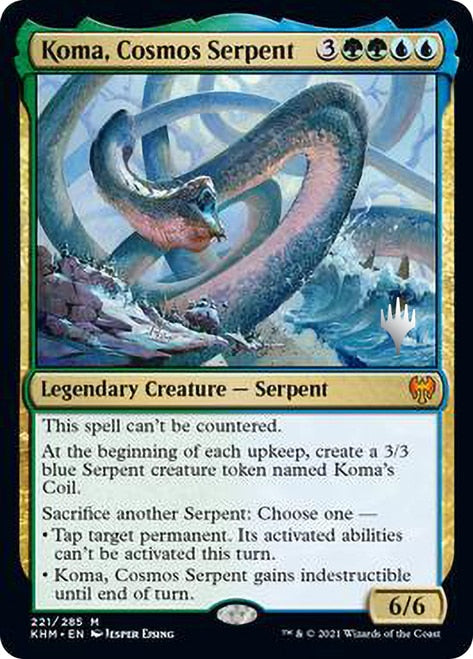 Koma, Cosmos Serpent (Promo Pack) [Kaldheim Promos] | Silver Goblin